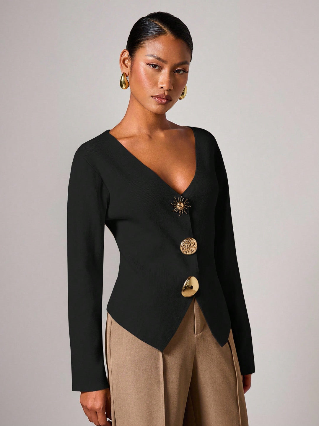 Cardigan SHEIN, negru