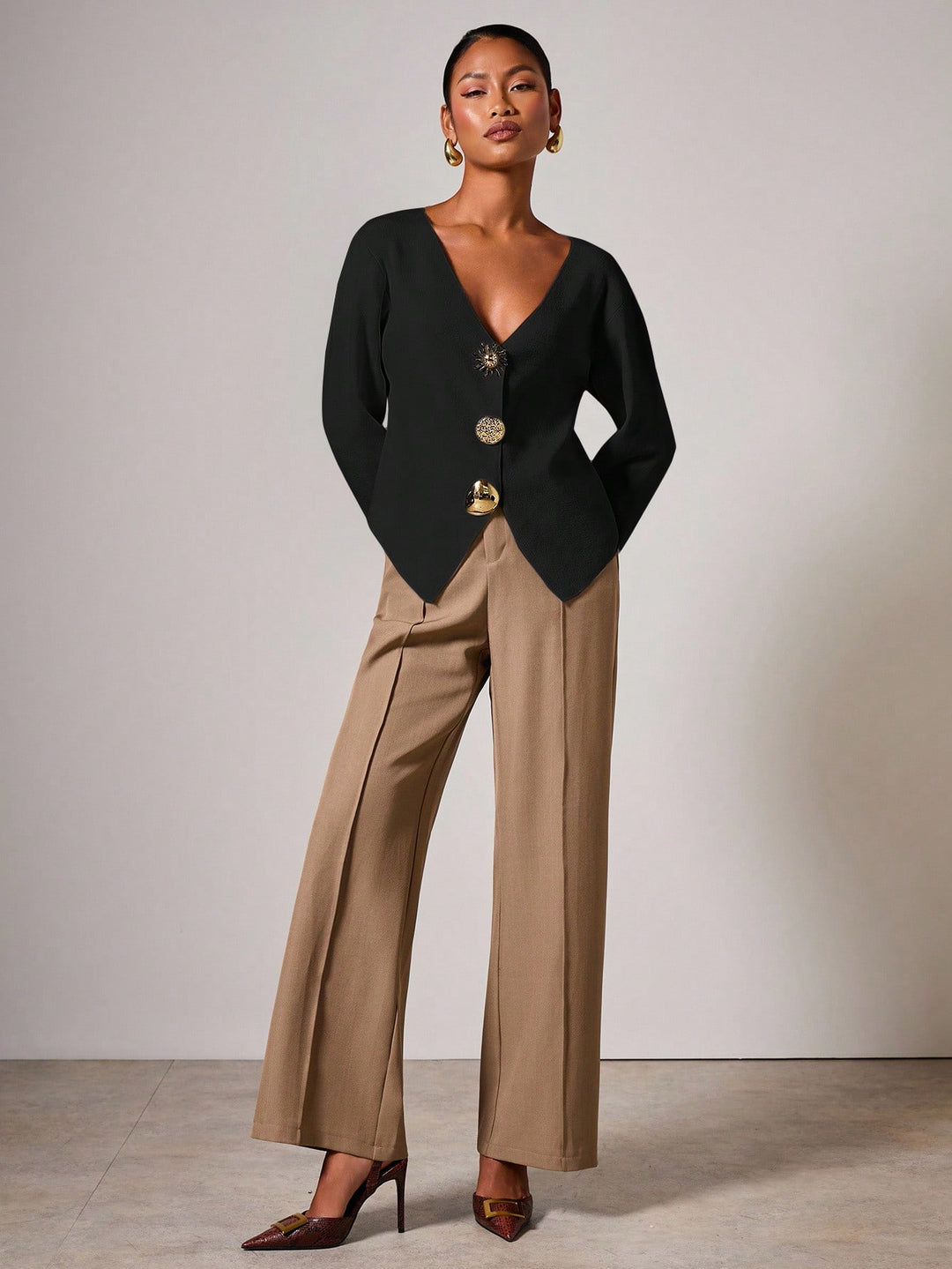 Cardigan SHEIN, negru