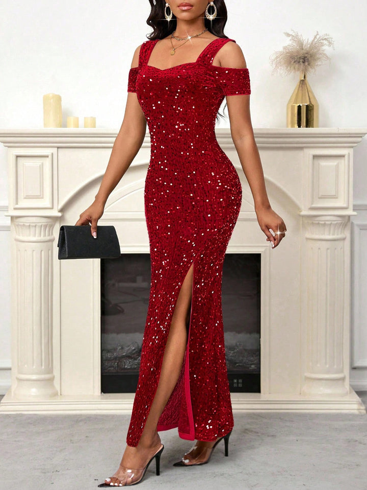 Rochie maxi SHEIN, vișiniu