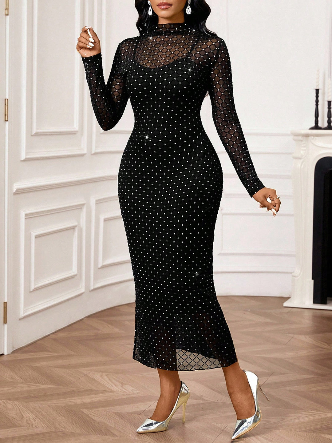 Rochie maxi SHEIN, mix culori
