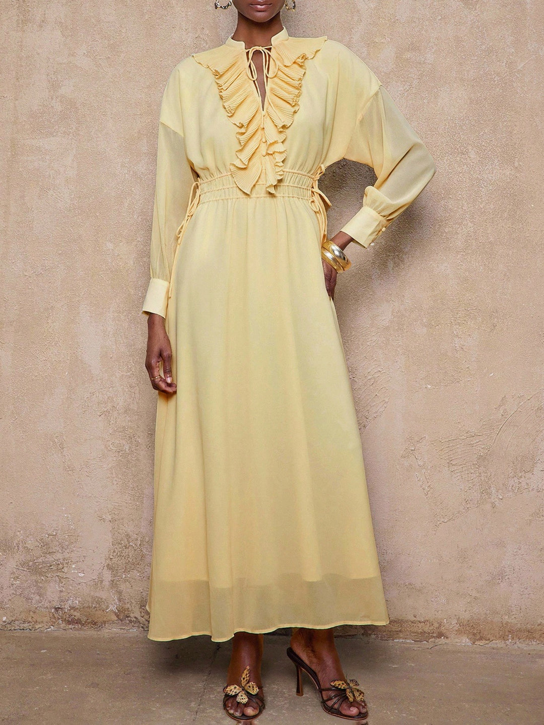 Rochie maxi SHEIN, galben