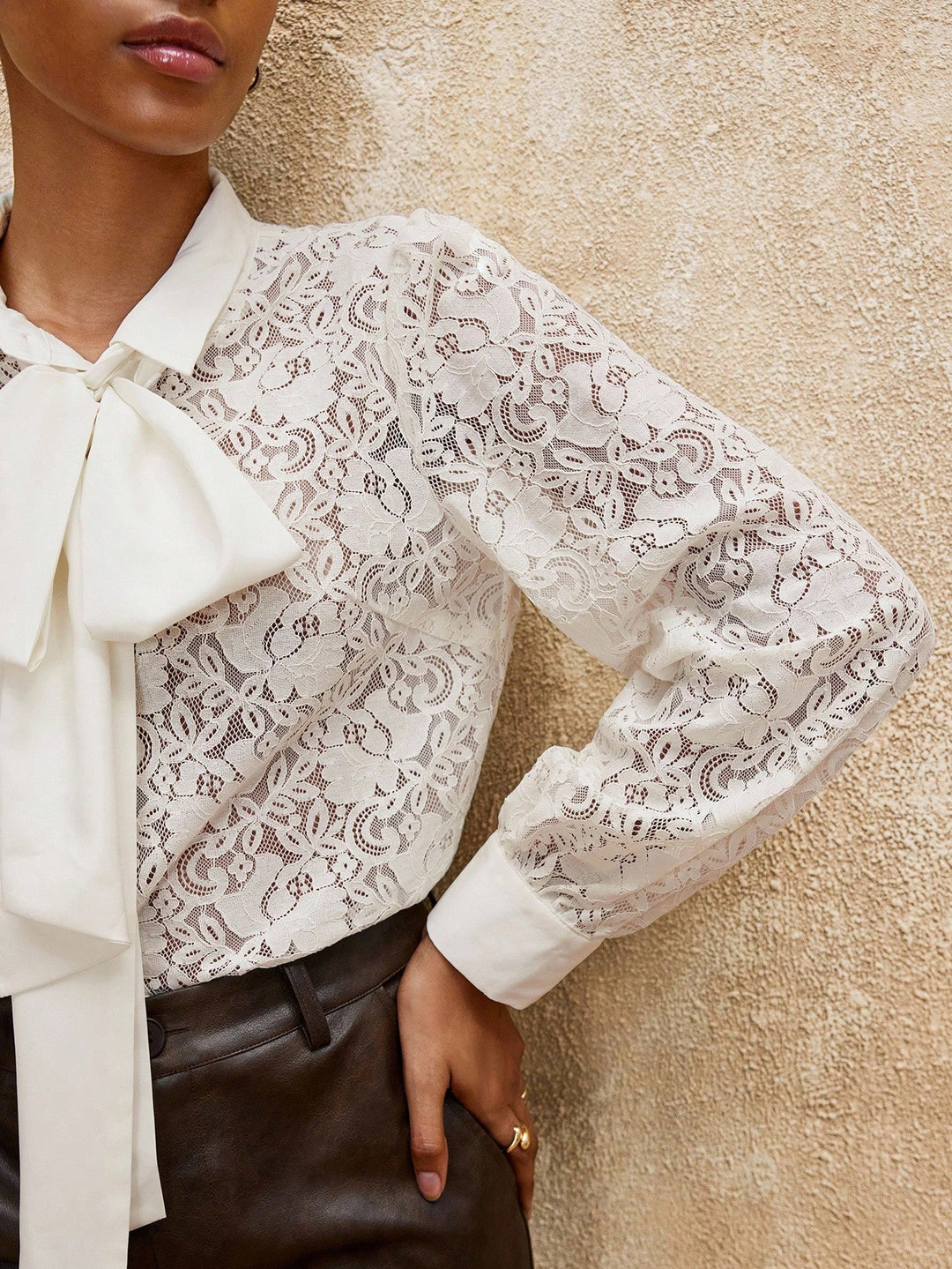 Bluza eleganta SHEIN, portocaliu