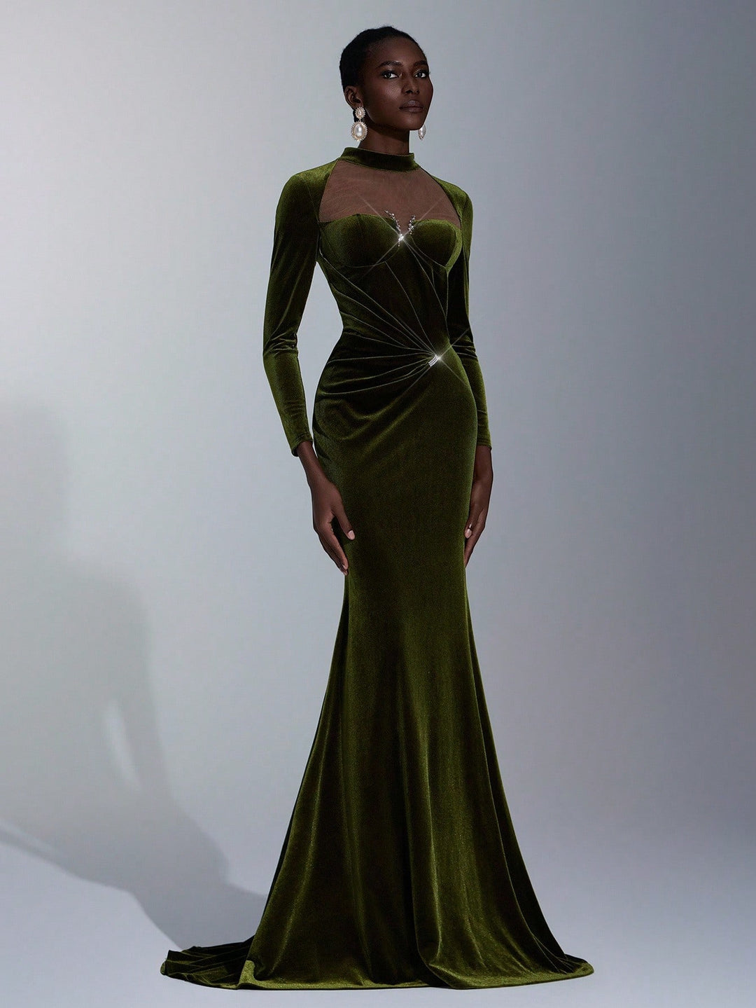 Rochie SHEIN, kaki