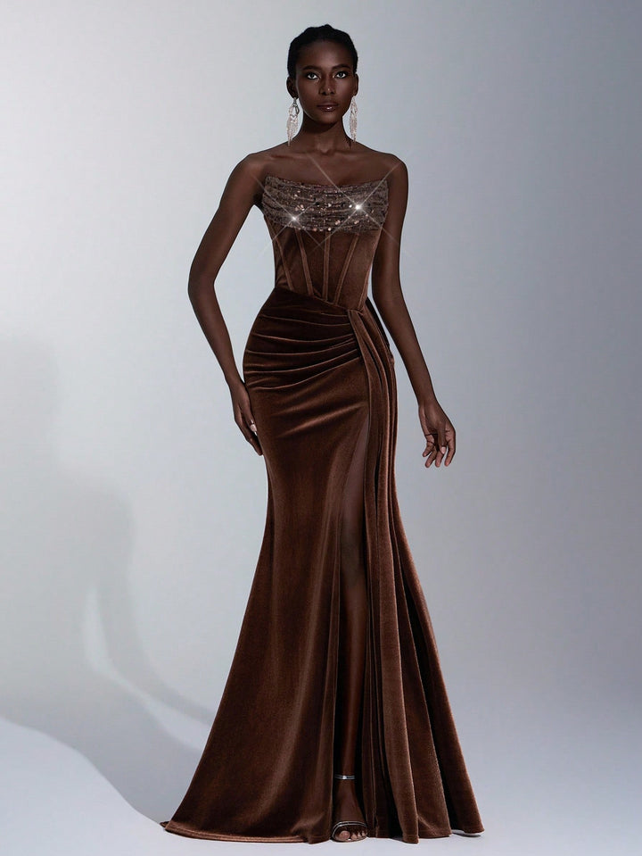 Rochie SHEIN, maro
