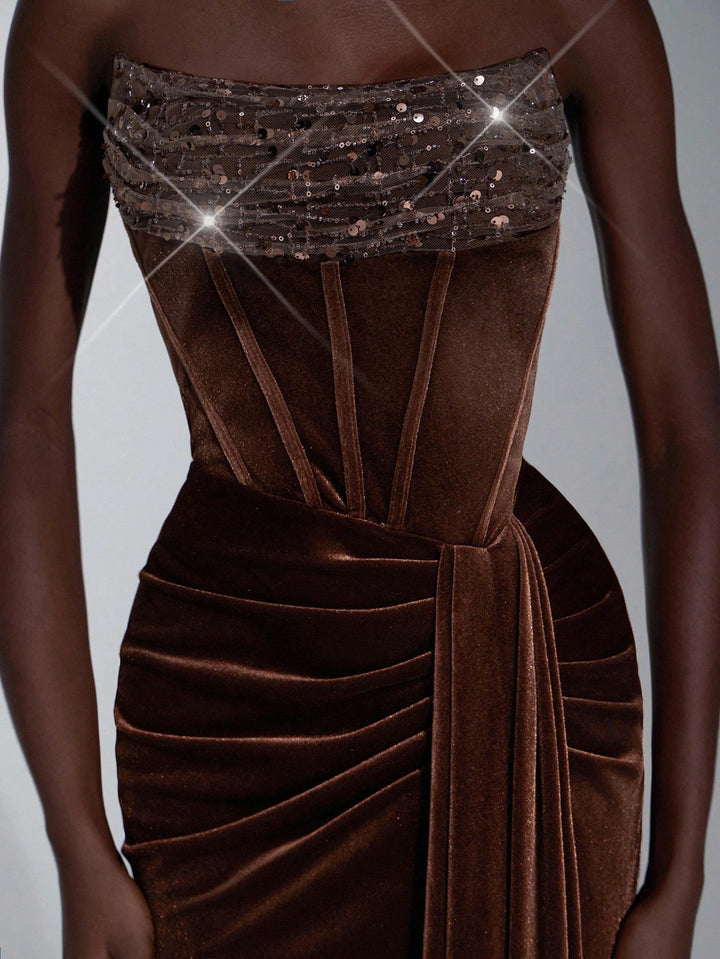 Rochie SHEIN, maro