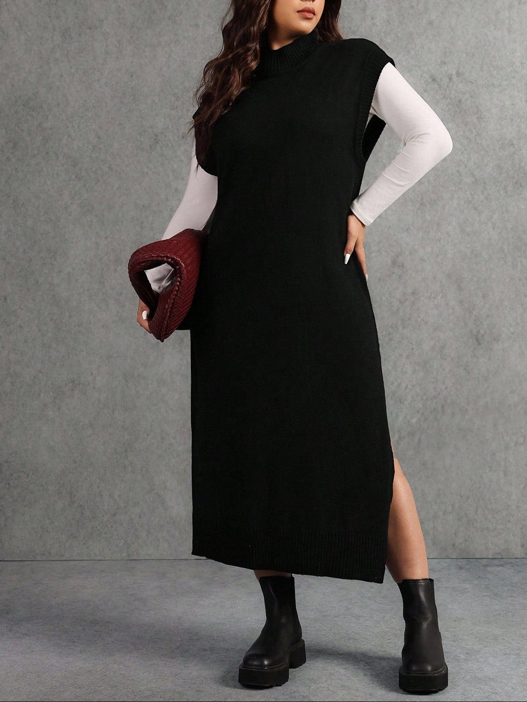 Rochie maxi SHEIN, negru