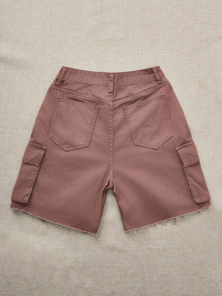 Pantaloni scurți SHEIN, kaki
