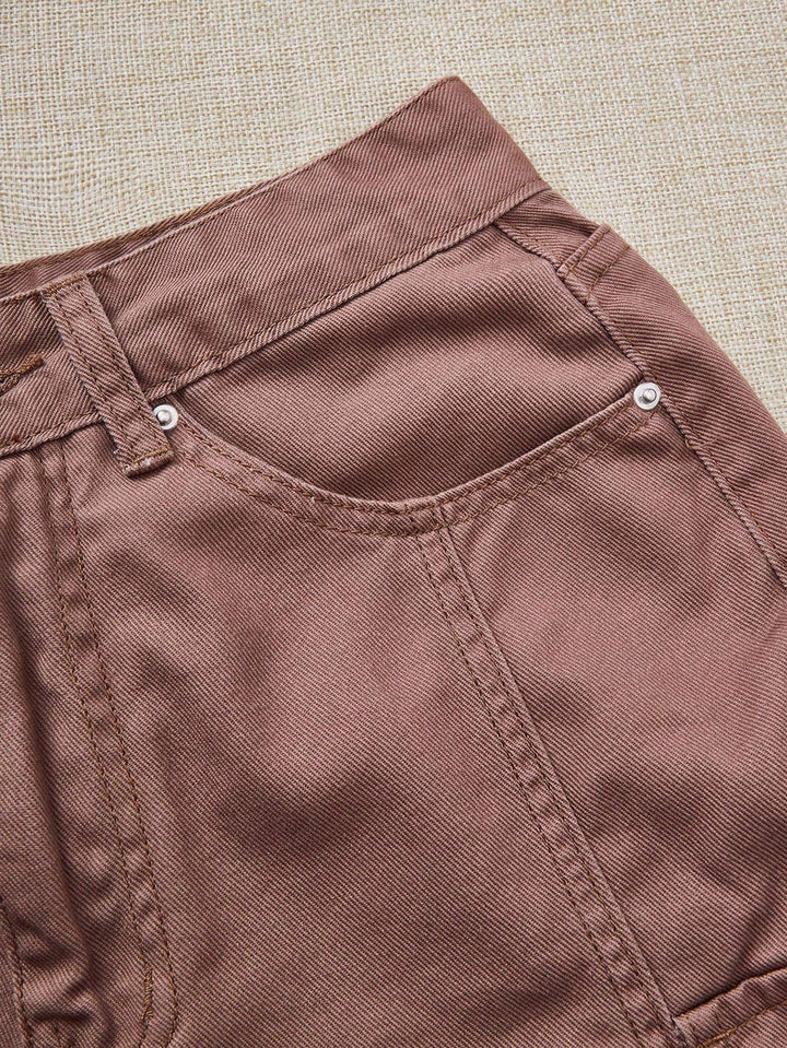 Pantaloni scurți SHEIN, kaki
