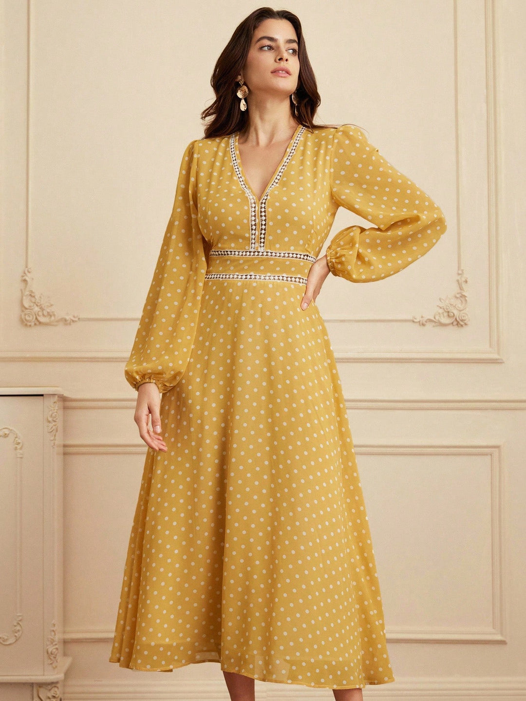 Rochie maxi SHEIN, galben