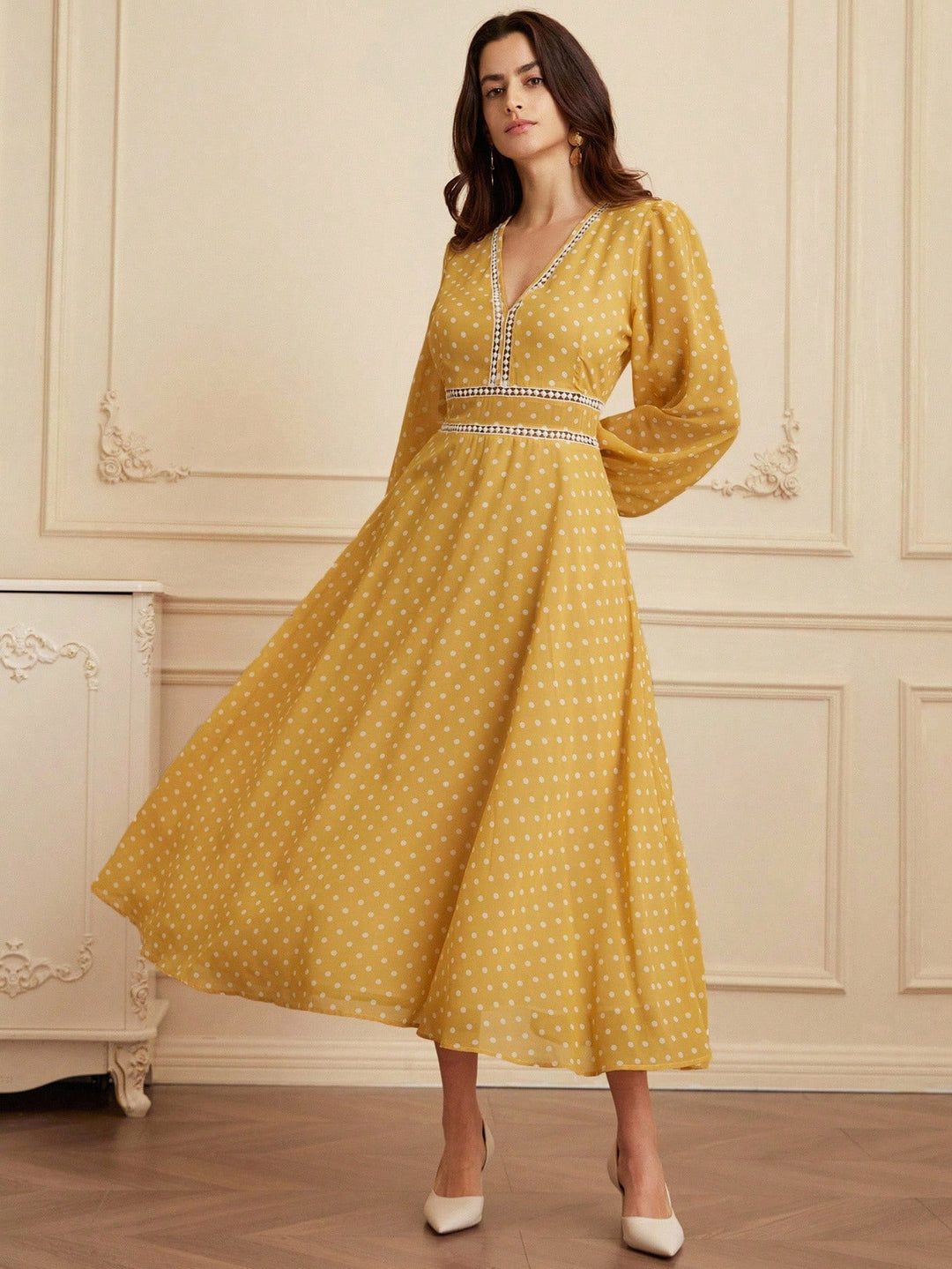 Rochie maxi SHEIN, galben