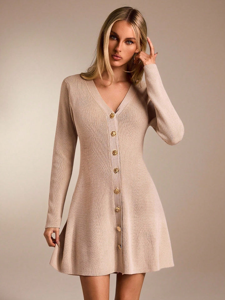 Rochie mini SHEIN, bej