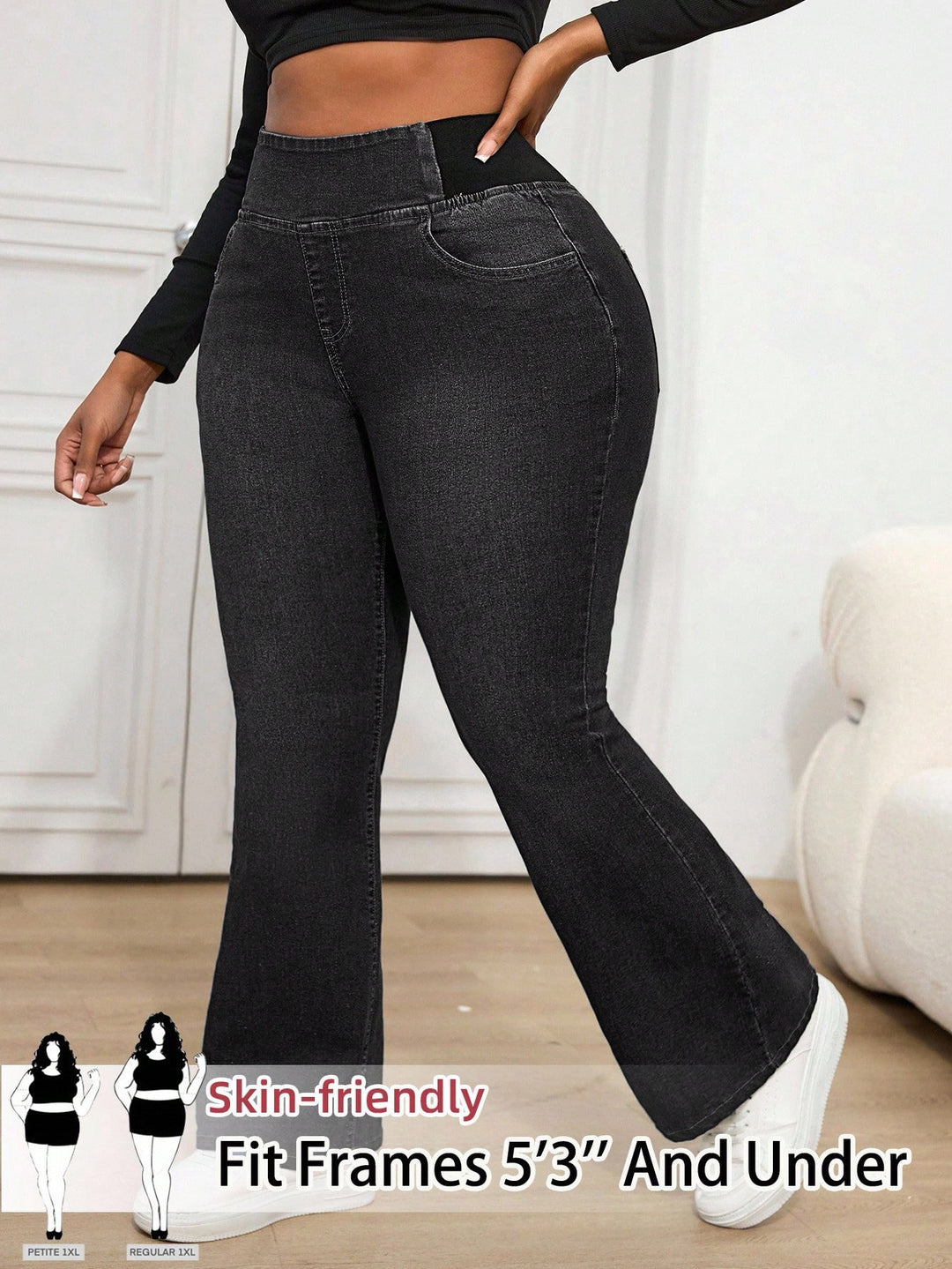 Jeans SHEIN, negru