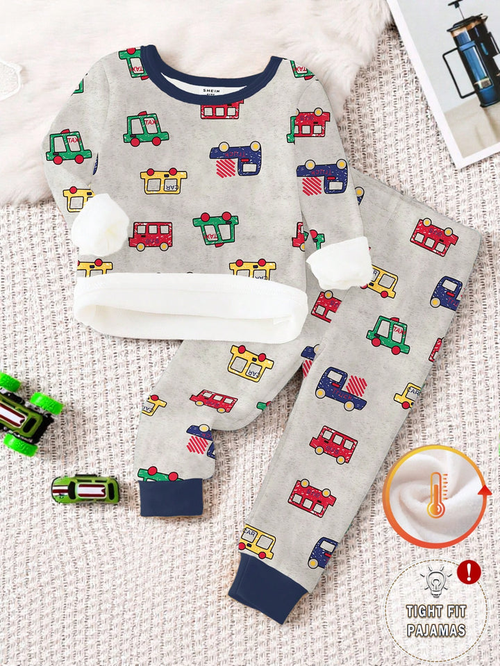 Compleu pijamale SHEIN, gri