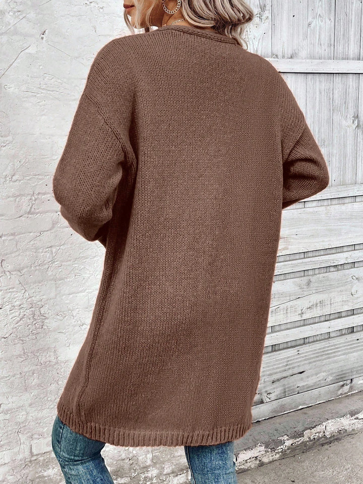 Cardigan SHEIN, maro