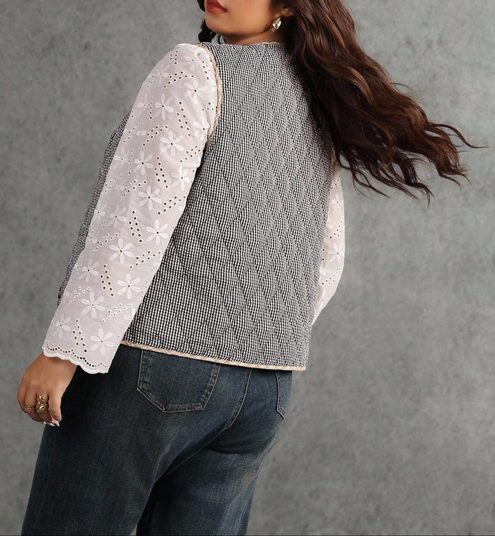 Shein Curve+ mellény, többszínű