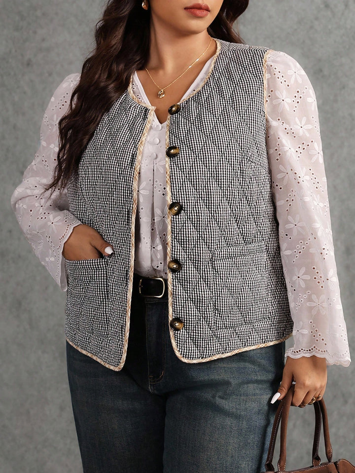 Shein Curve+ mellény, többszínű