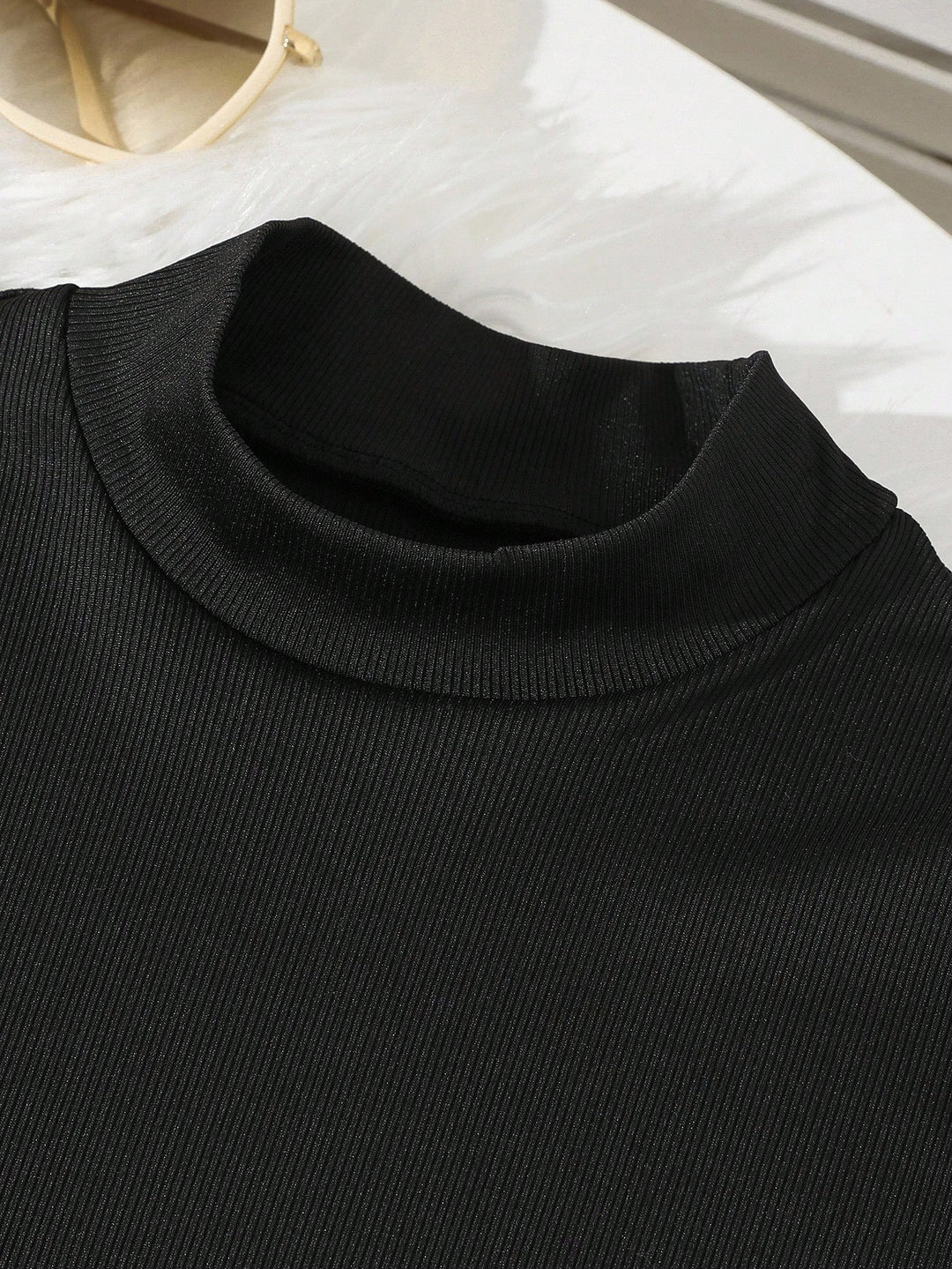 Rochie tricotată SHEIN, negru