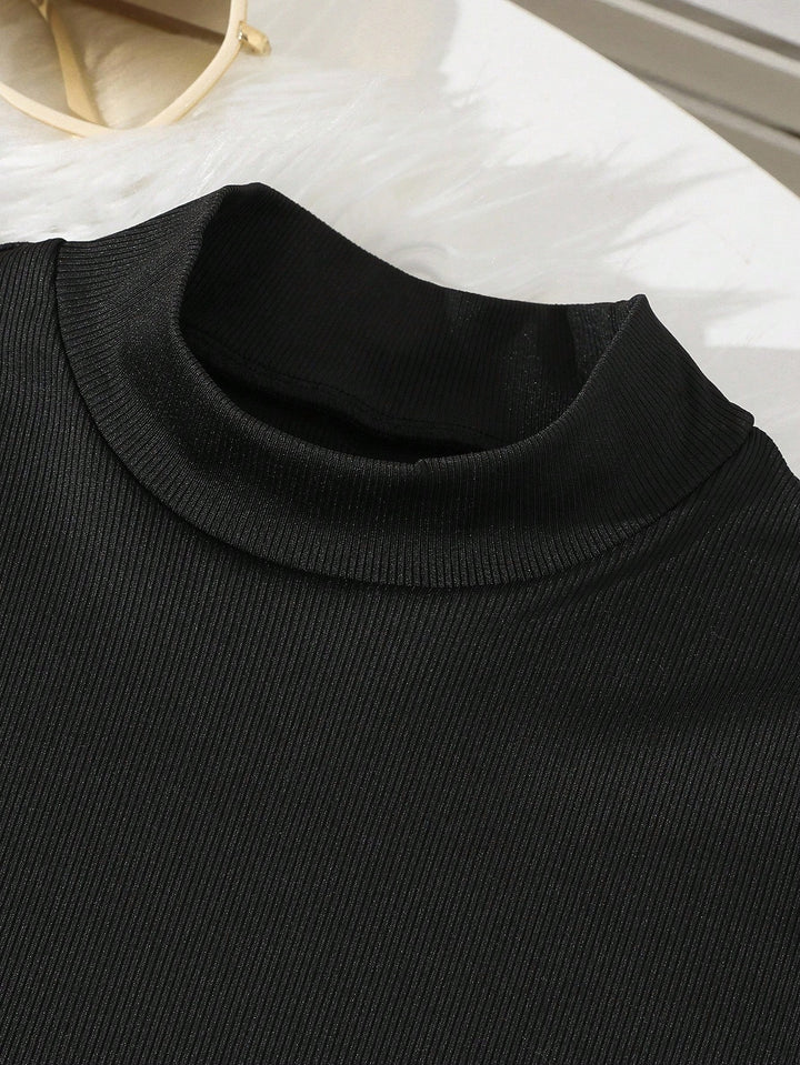 Rochie tricotată SHEIN, negru