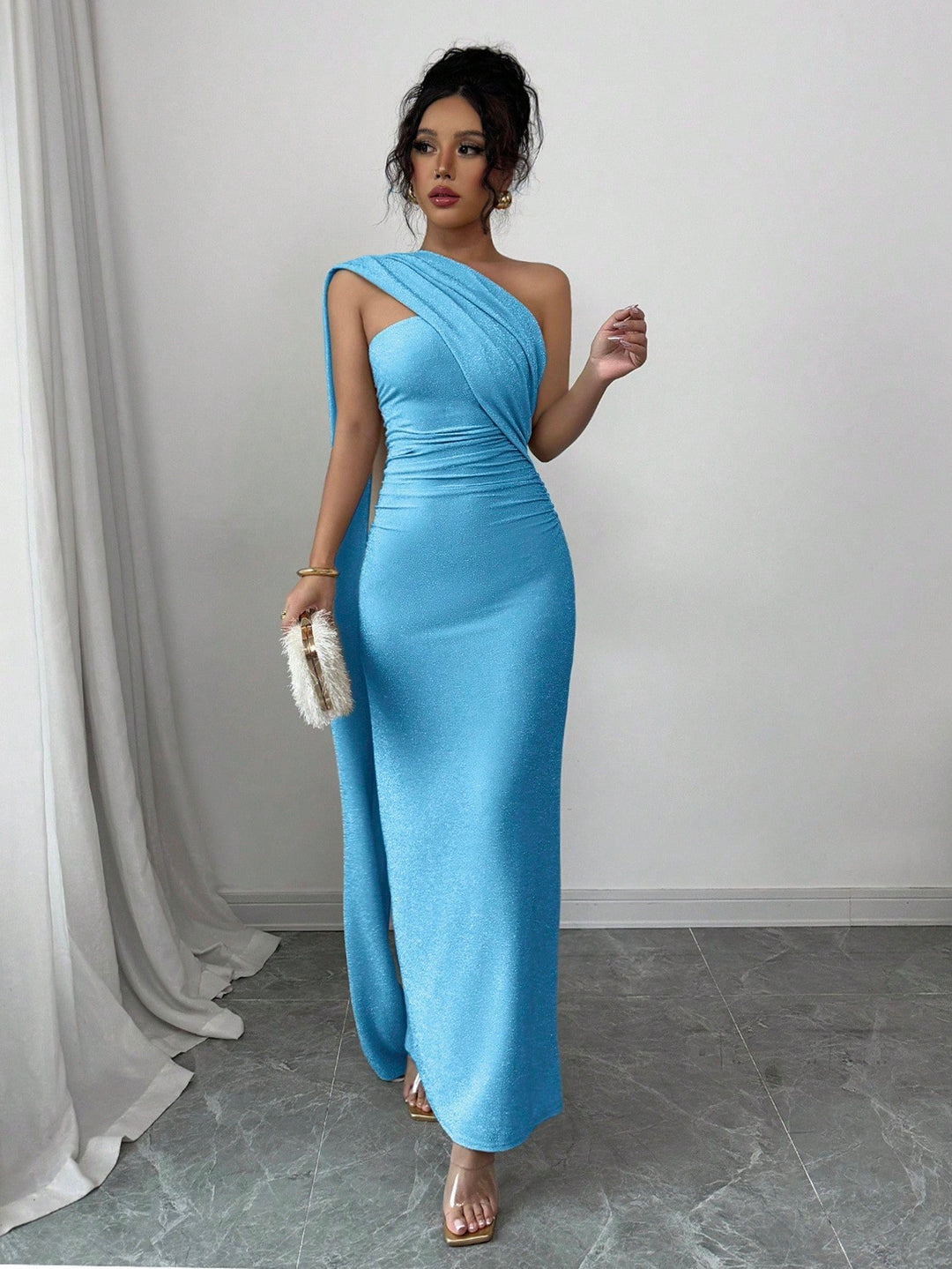 Rochie maxi SHEIN, albastru