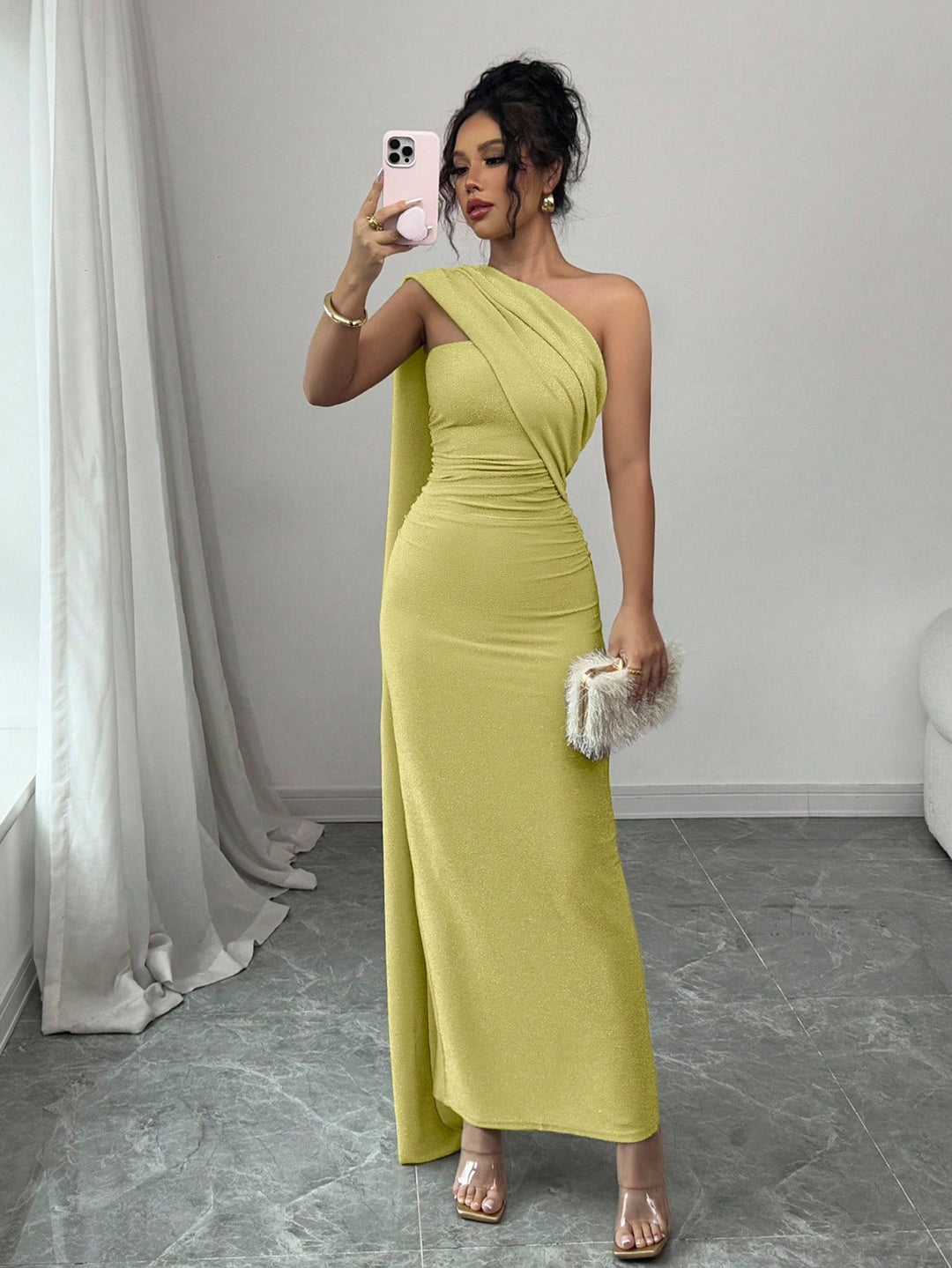 Rochie maxi SHEIN, galben