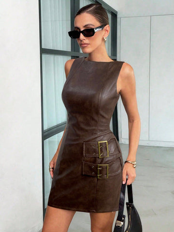 Rochie mini SHEIN, maro