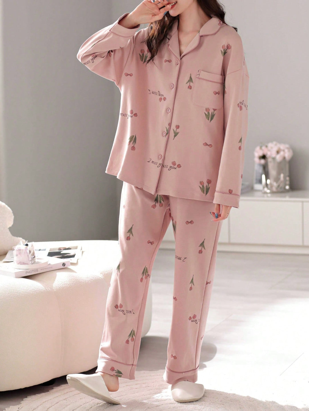 Pijama SHEIN, roz