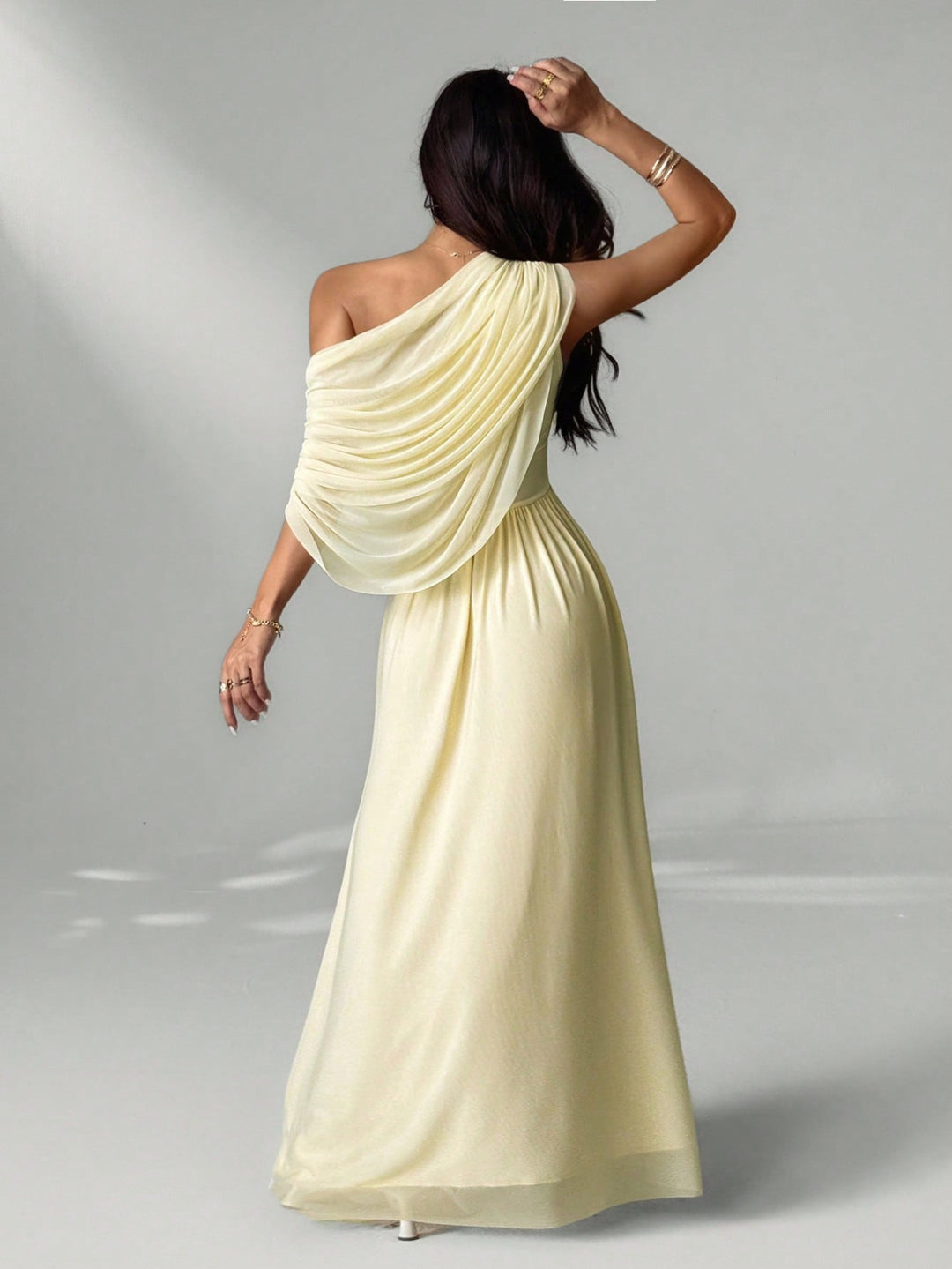 Rochie maxi SHEIN, bej