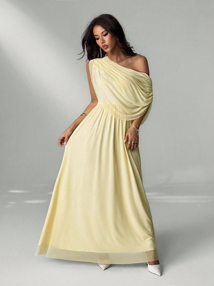 Rochie maxi SHEIN, bej