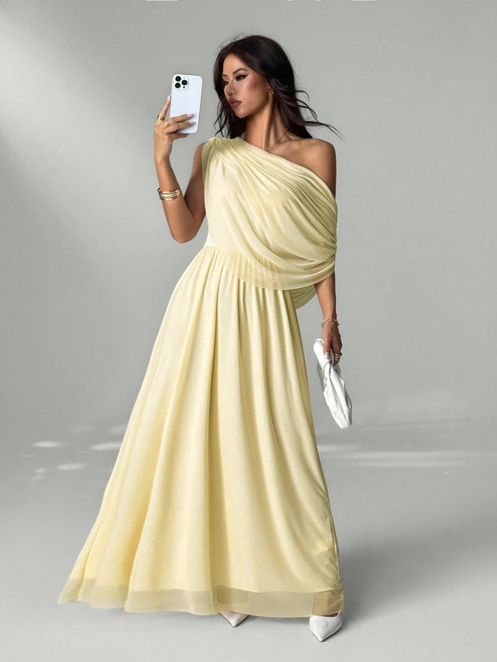 Rochie maxi SHEIN, bej