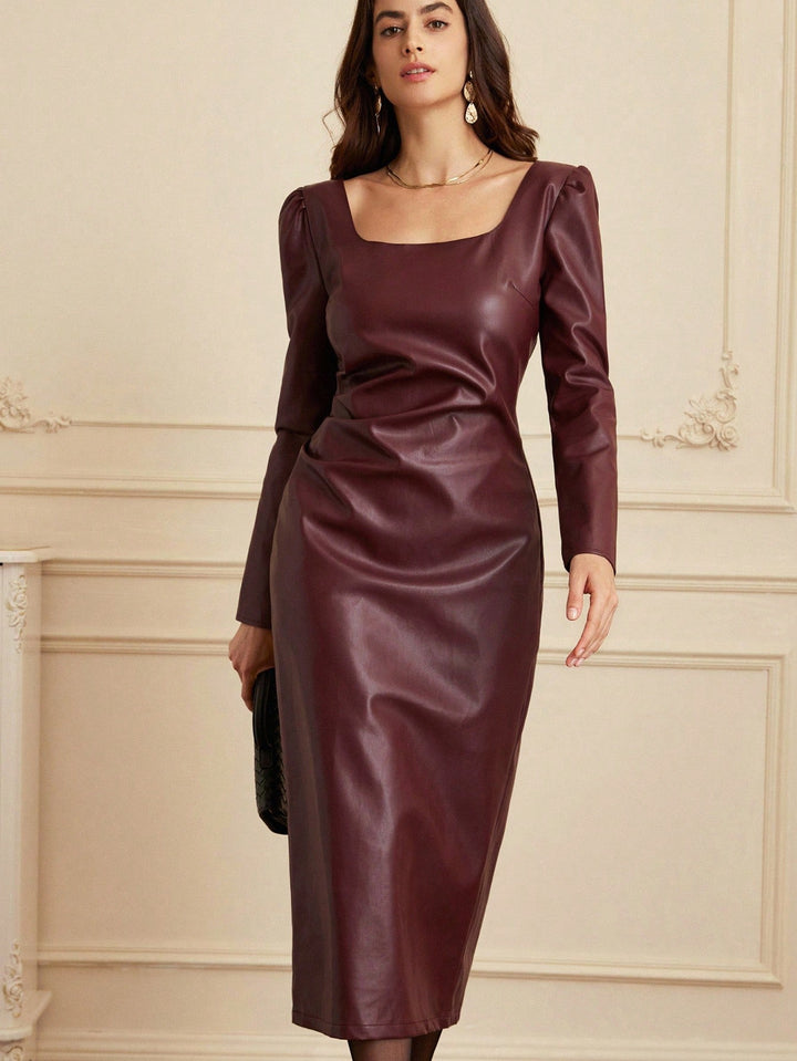 Rochie maxi Shein, vișiniu