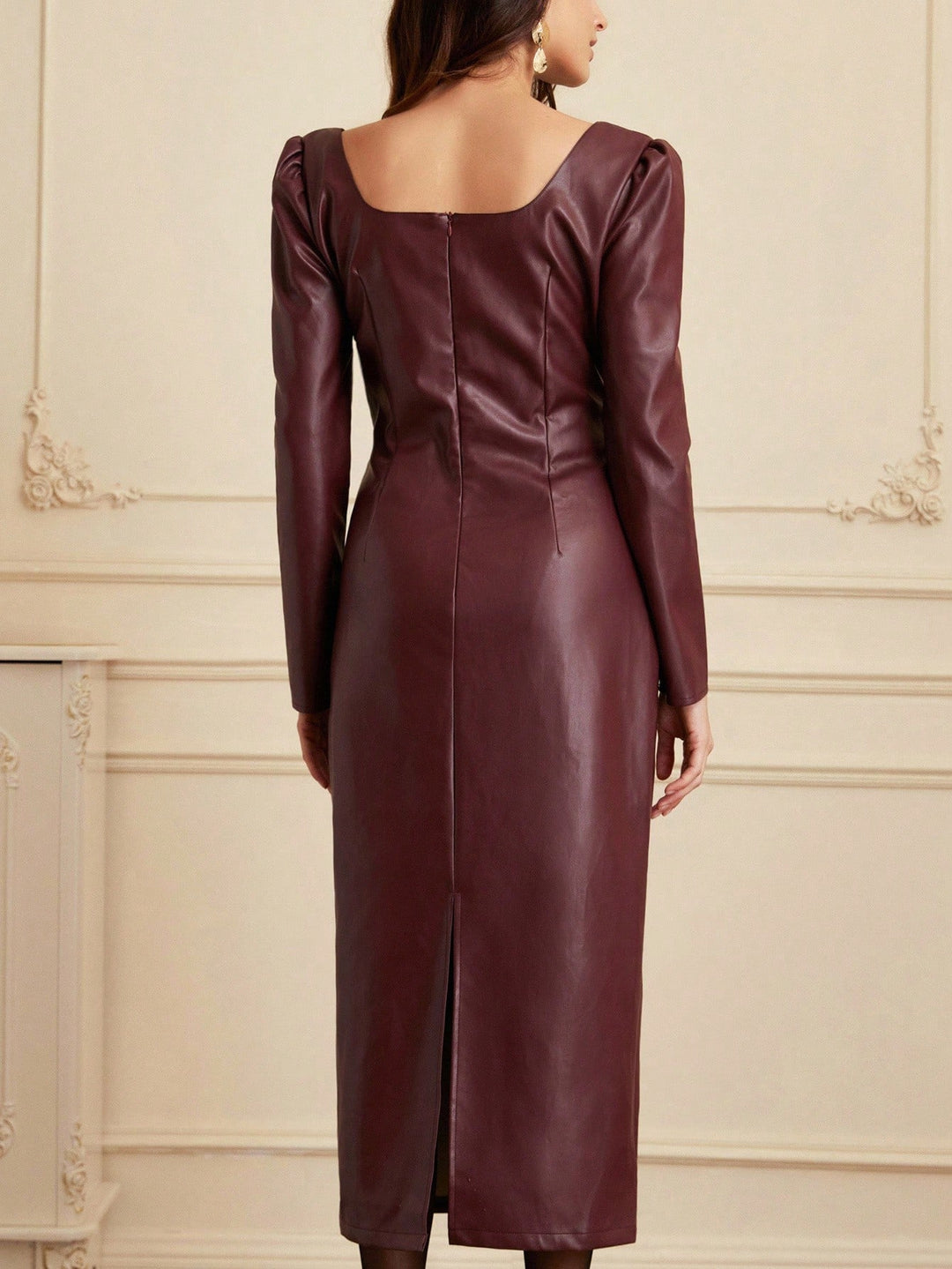 Rochie maxi Shein, vișiniu