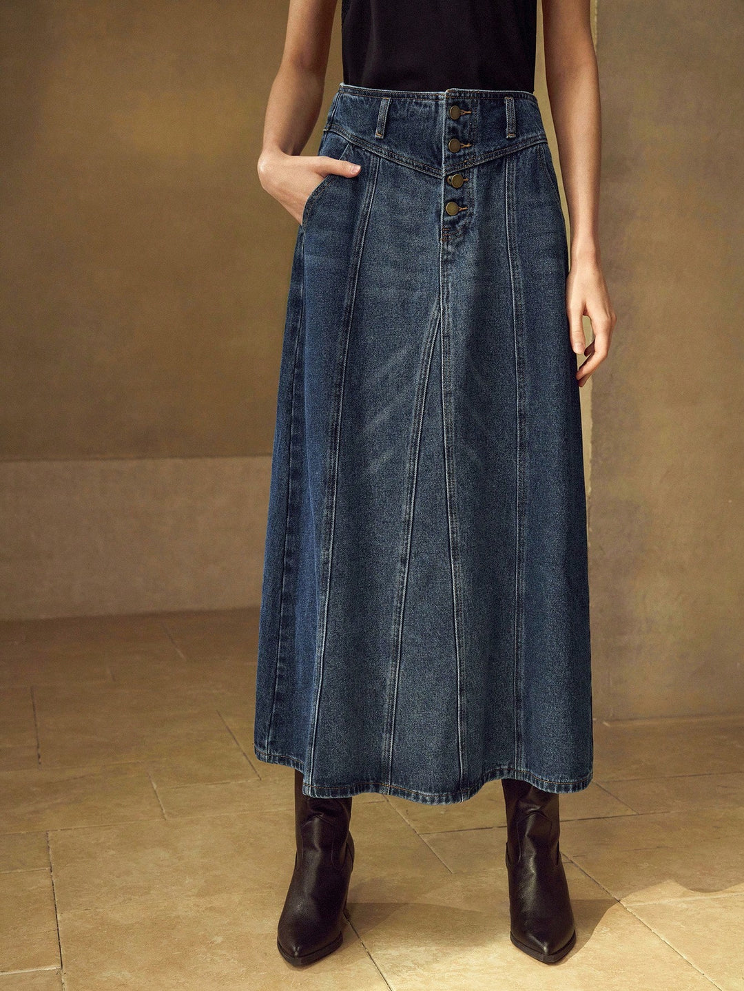 SHEIN maxi szoknya, kék