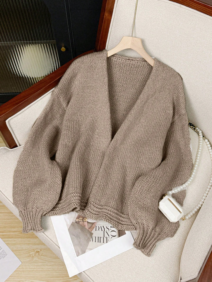 Cardigan SHEIN, maro