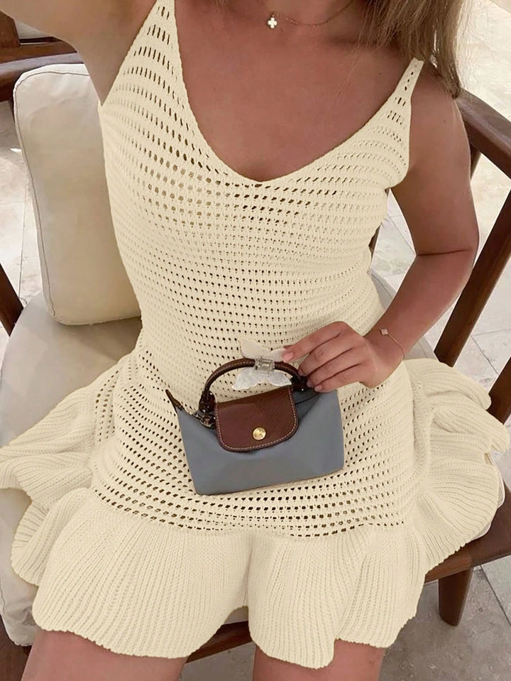 Rochie de plajă SHEIN, crem