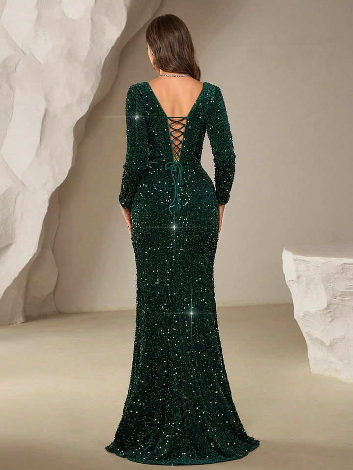 Rochie de ocazie SHEIN, verde