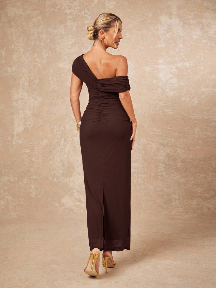 Rochie maxi SHEIN, maro