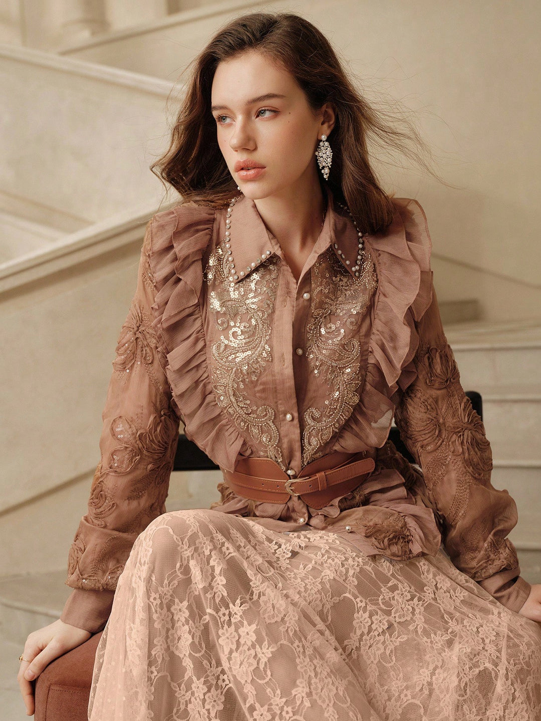 Bluza SHEIN, maro