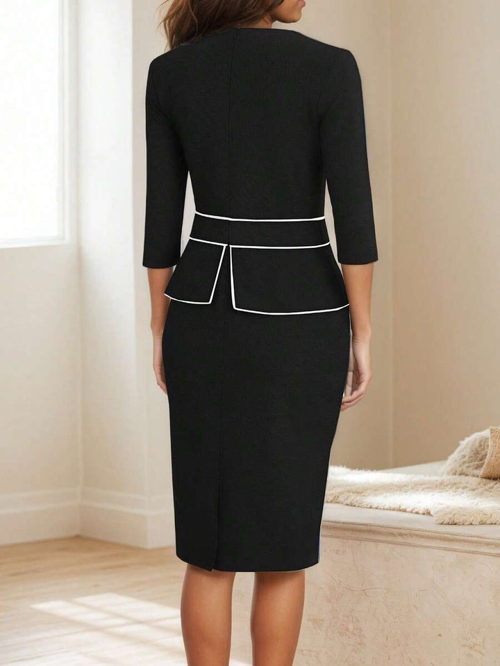 Rochie midi SHEIN, negru