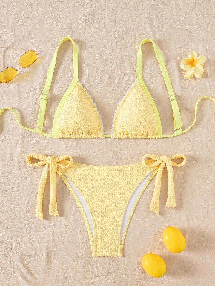 Costum de baie SHEIN, galben