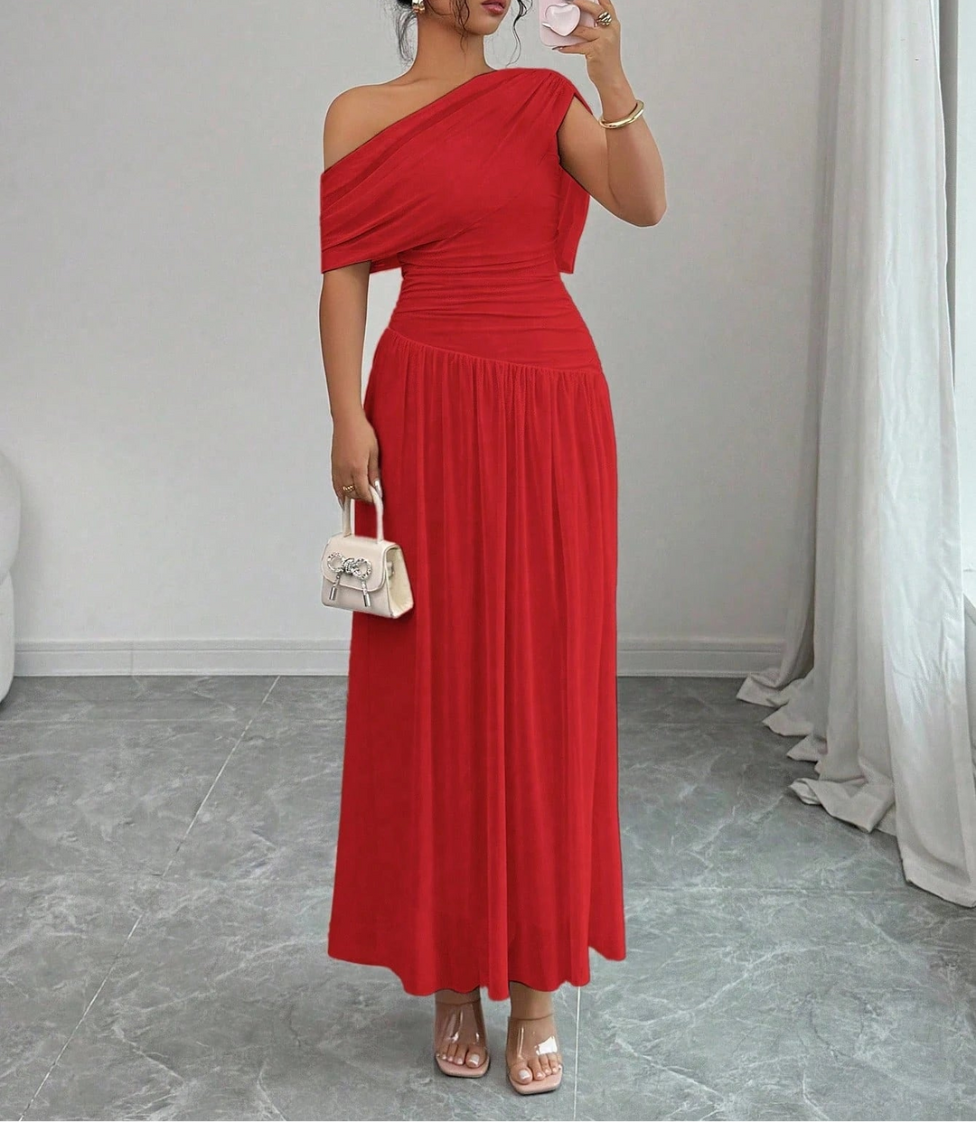 Rochie maxi SHEIN, roșu