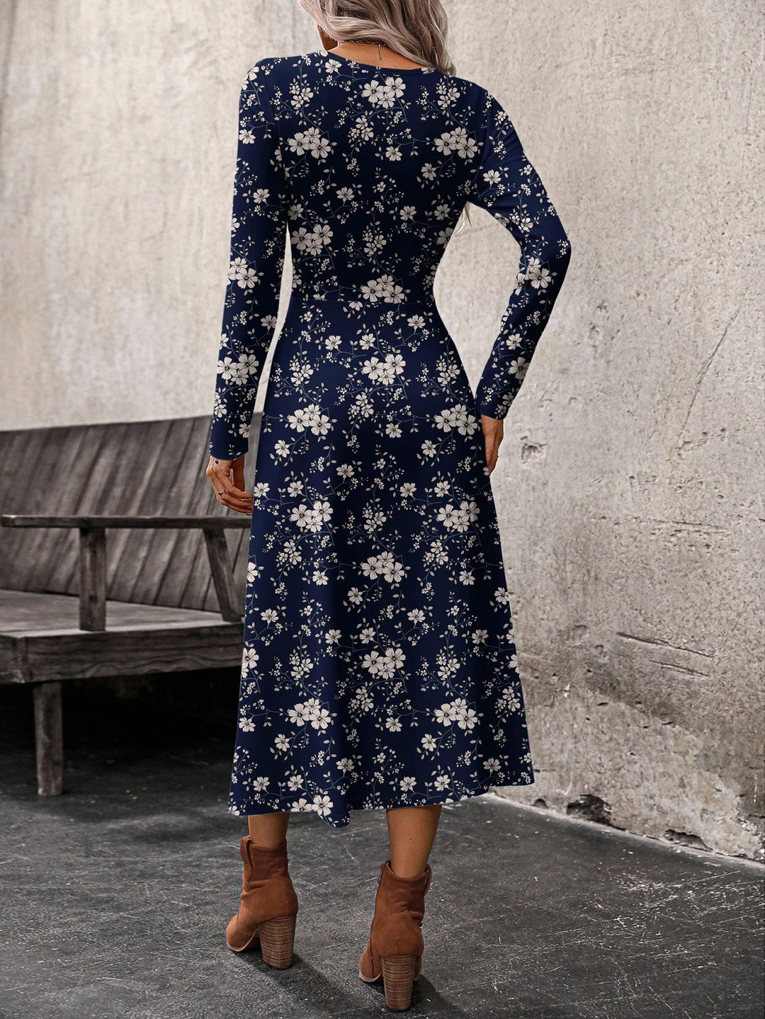 Rochie midi SHEIN, mix culori