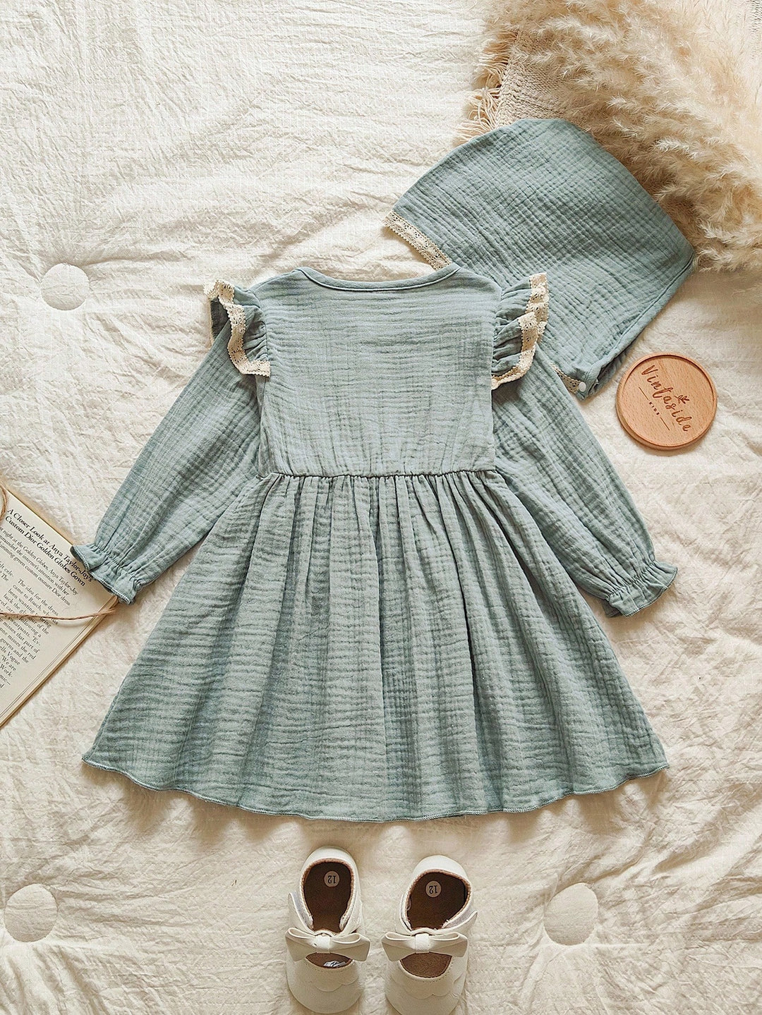 Set rochie și căciulă SHEIN, albastru