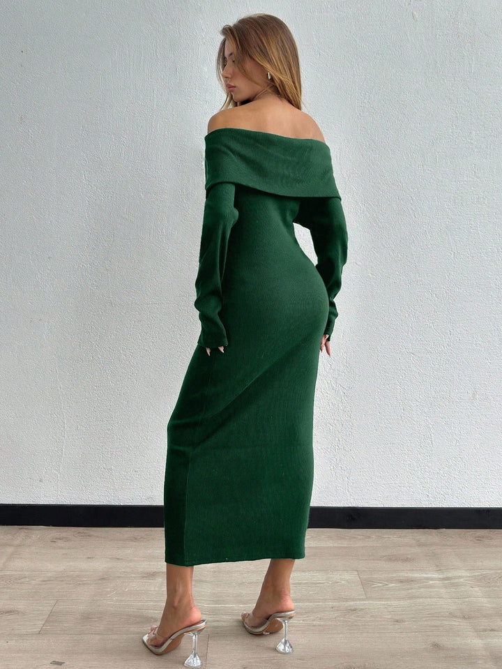 Rochie maxi SHEIN, verde