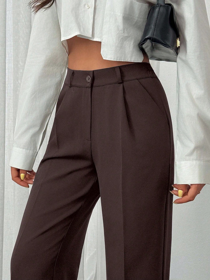 Pantaloni SHEIN, maro