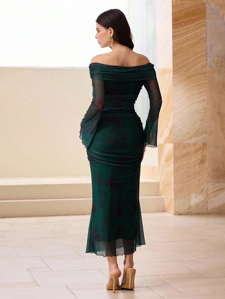 Rochie midi SHEIN, verde