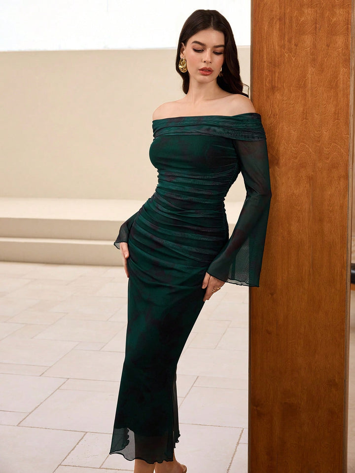Rochie midi SHEIN, verde