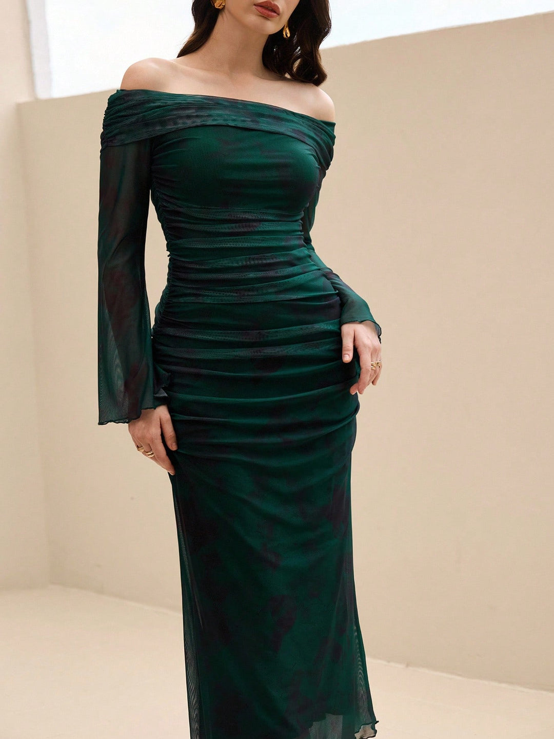 Rochie midi SHEIN, verde