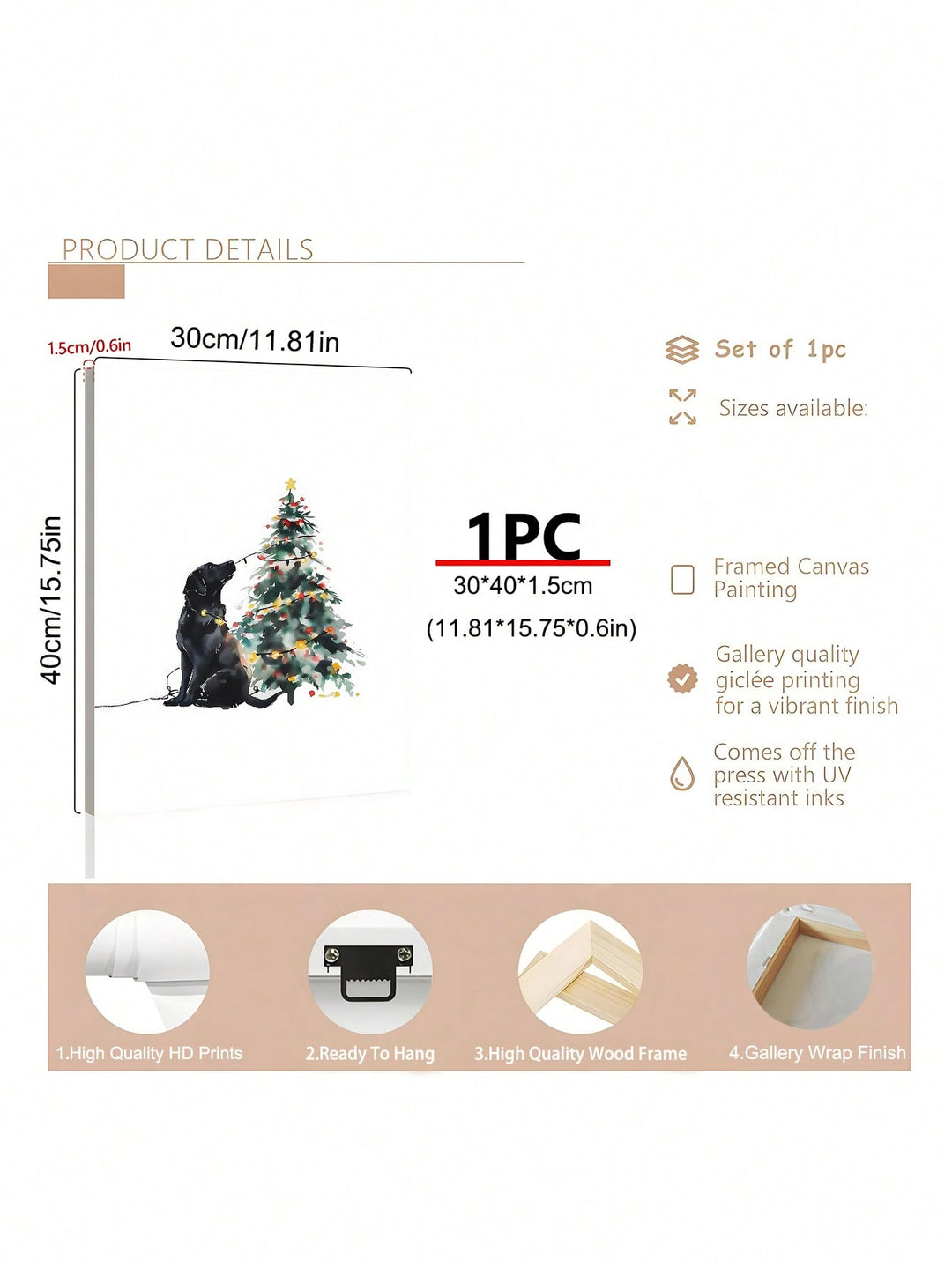 Tablou decorativ SHEIN, mix culori