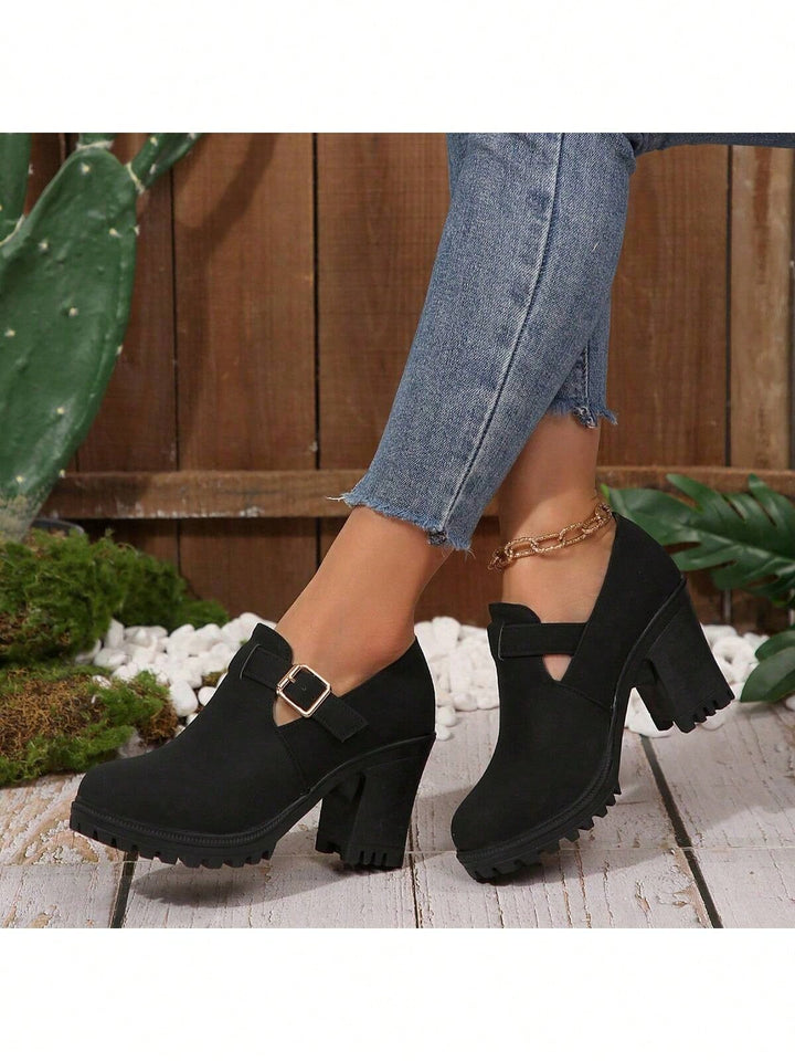 Pantofi Cu Toc Shein, Negru