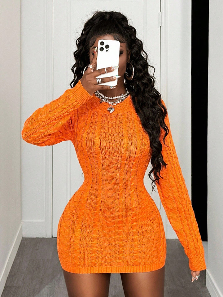 Rochie mini SHEIN, portocaliu